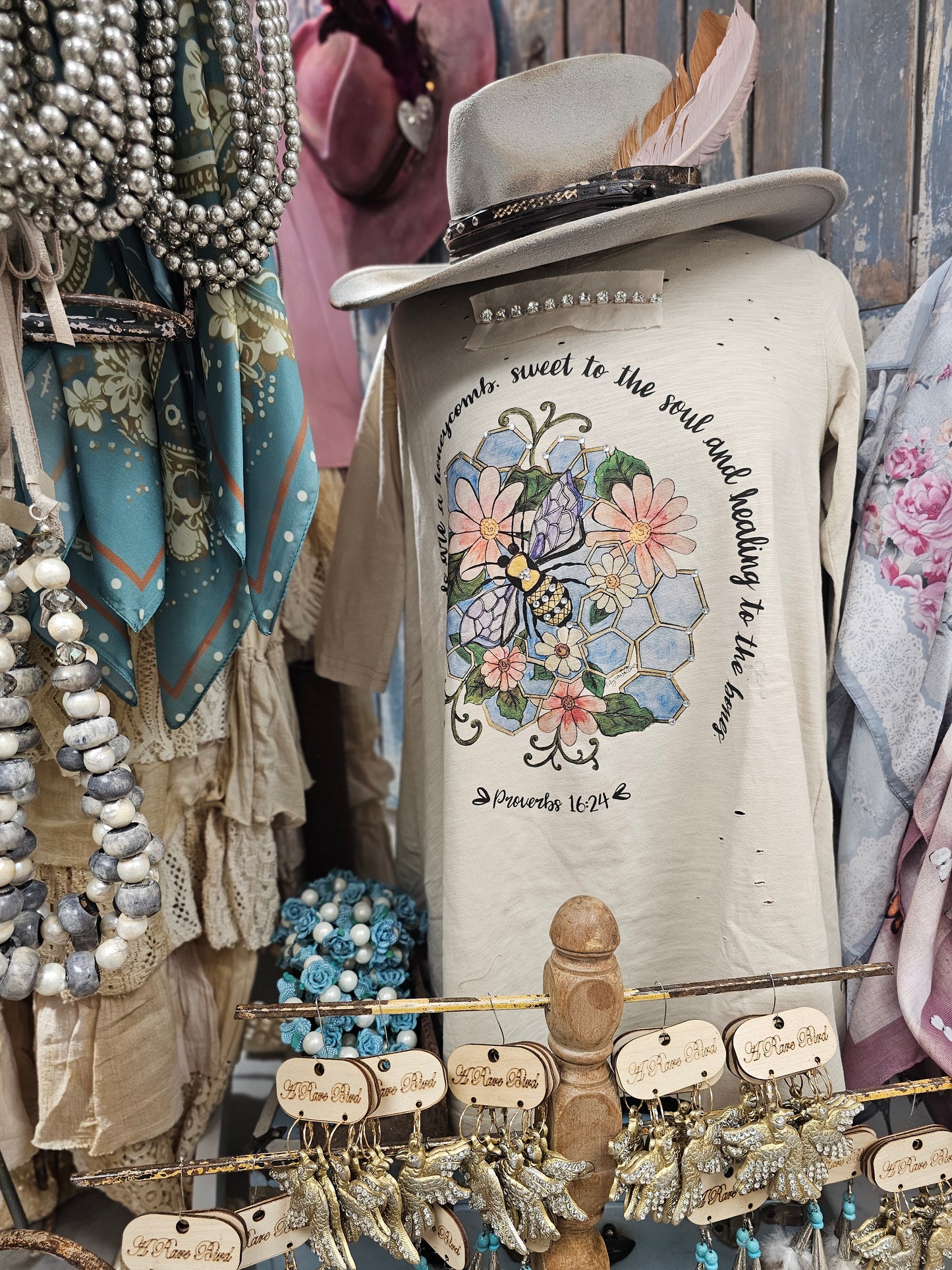 Bumble Bee in Flight Tattered Shirt