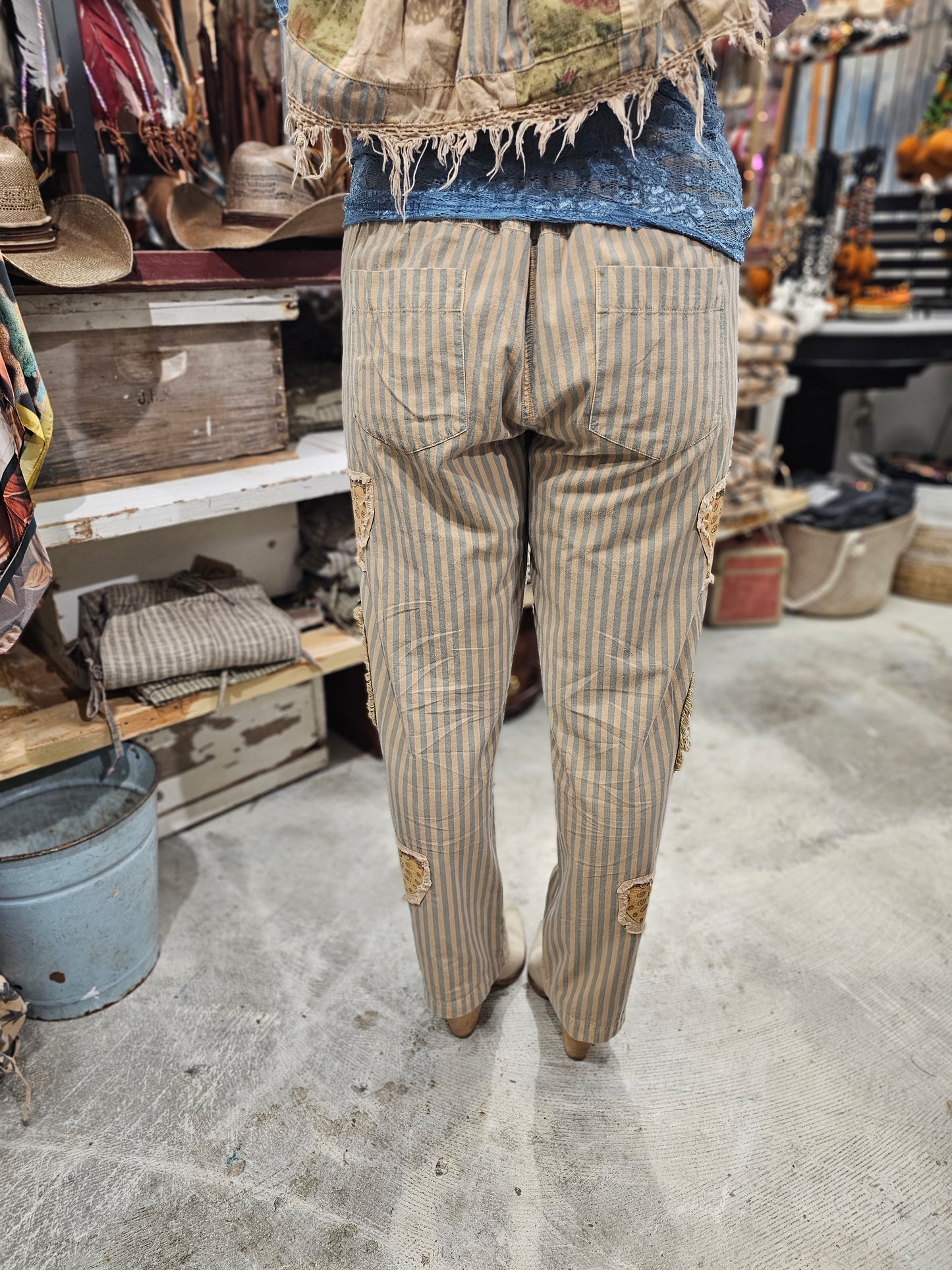 Stripe Butterfly Pant