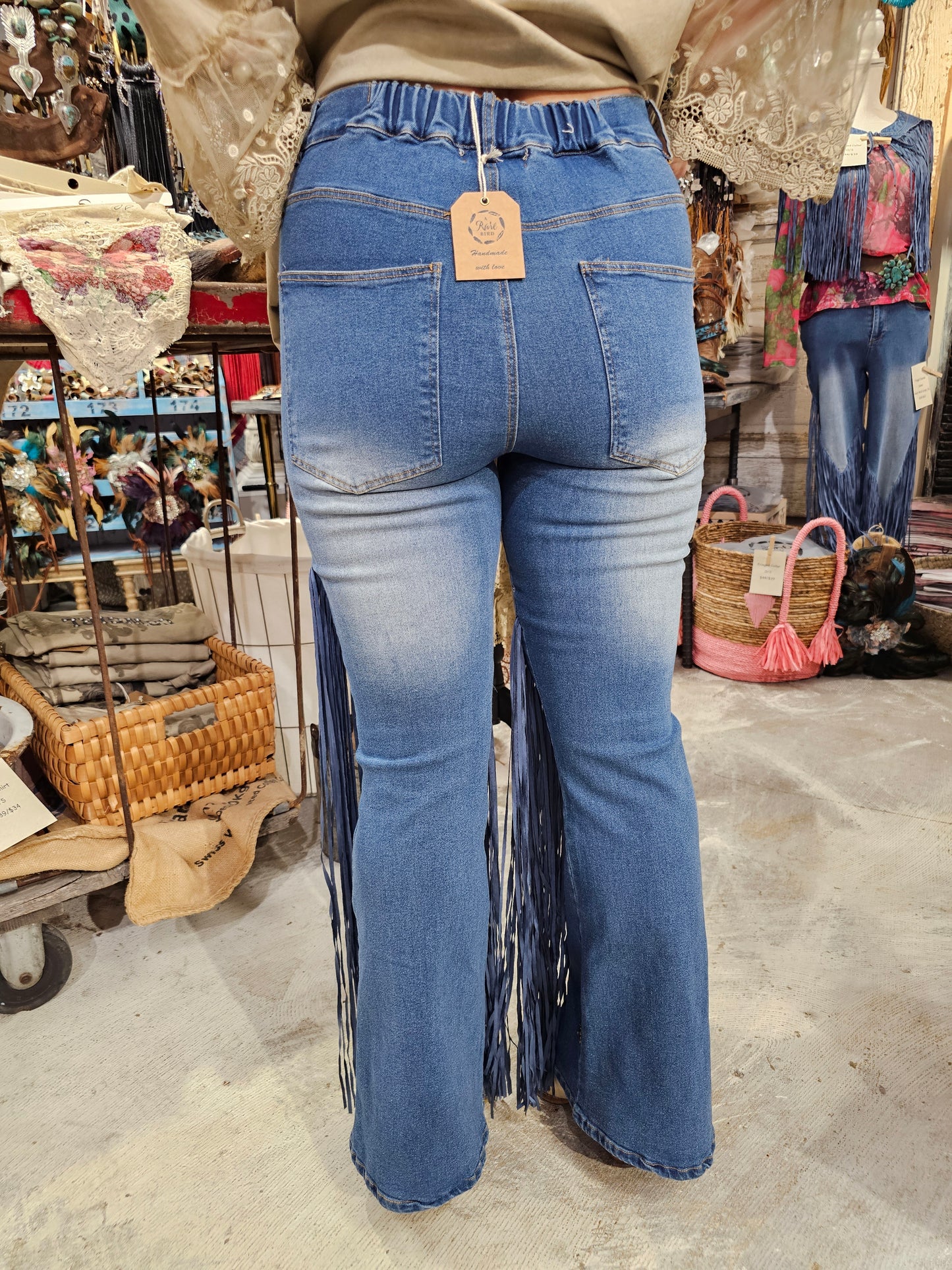 Fringe Snap Jeans