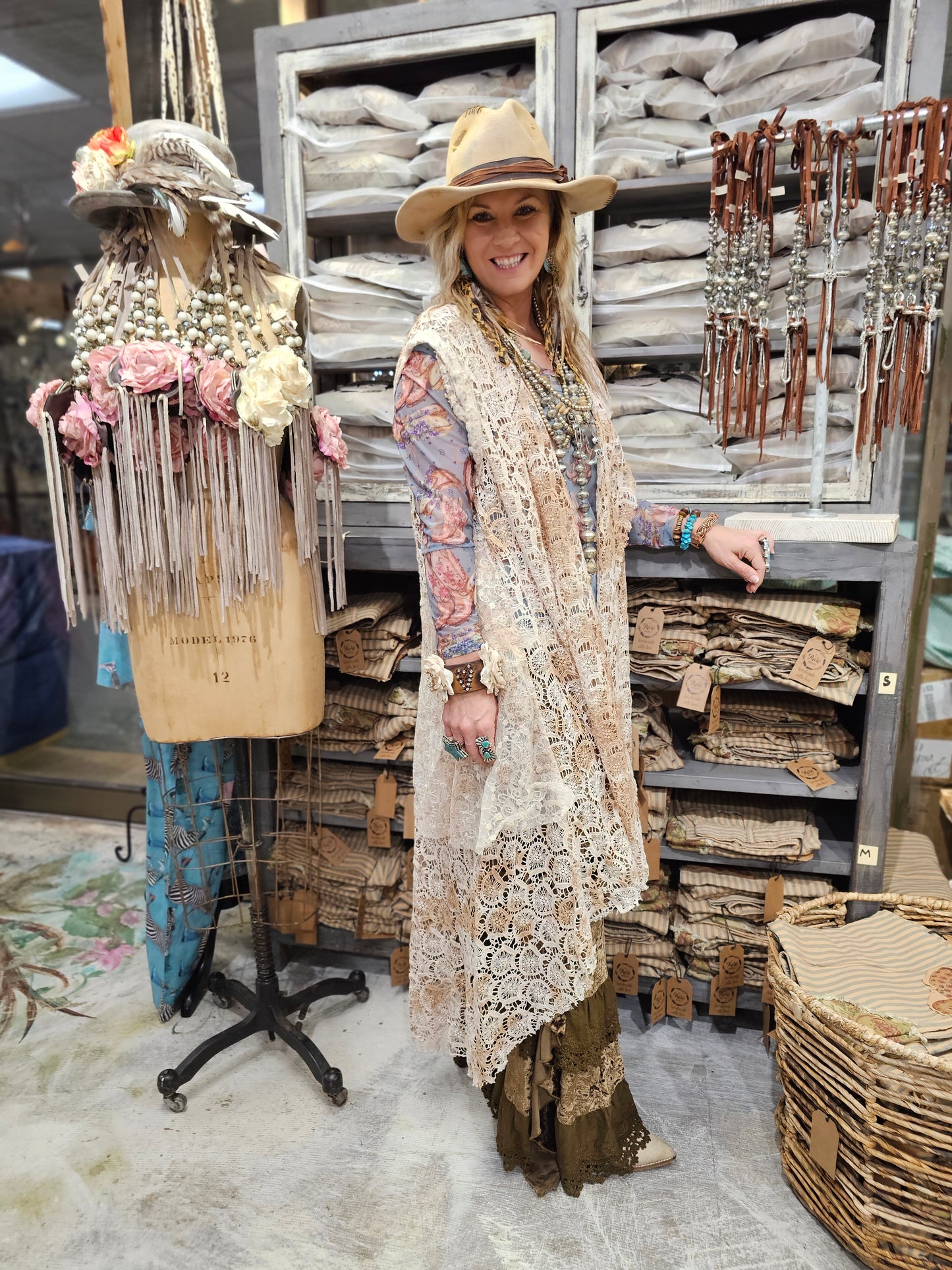 Morning Dove Lace Duster