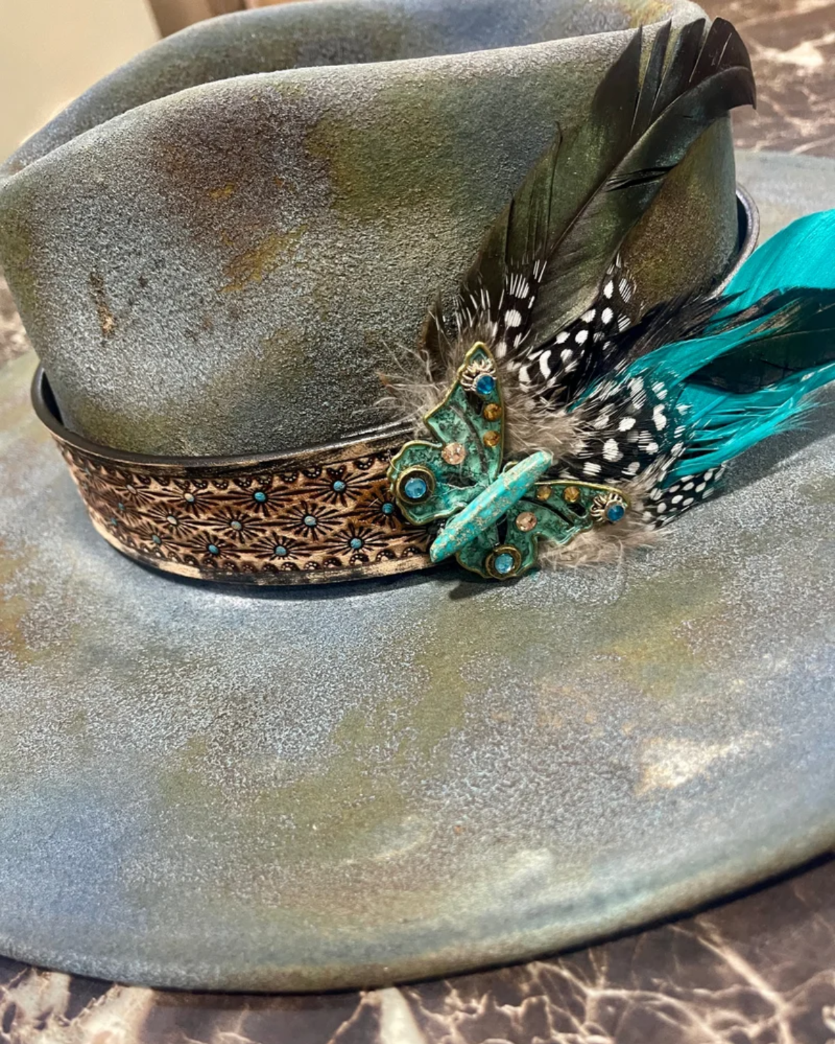 Rare Bird "Towanda" Distressed Hat