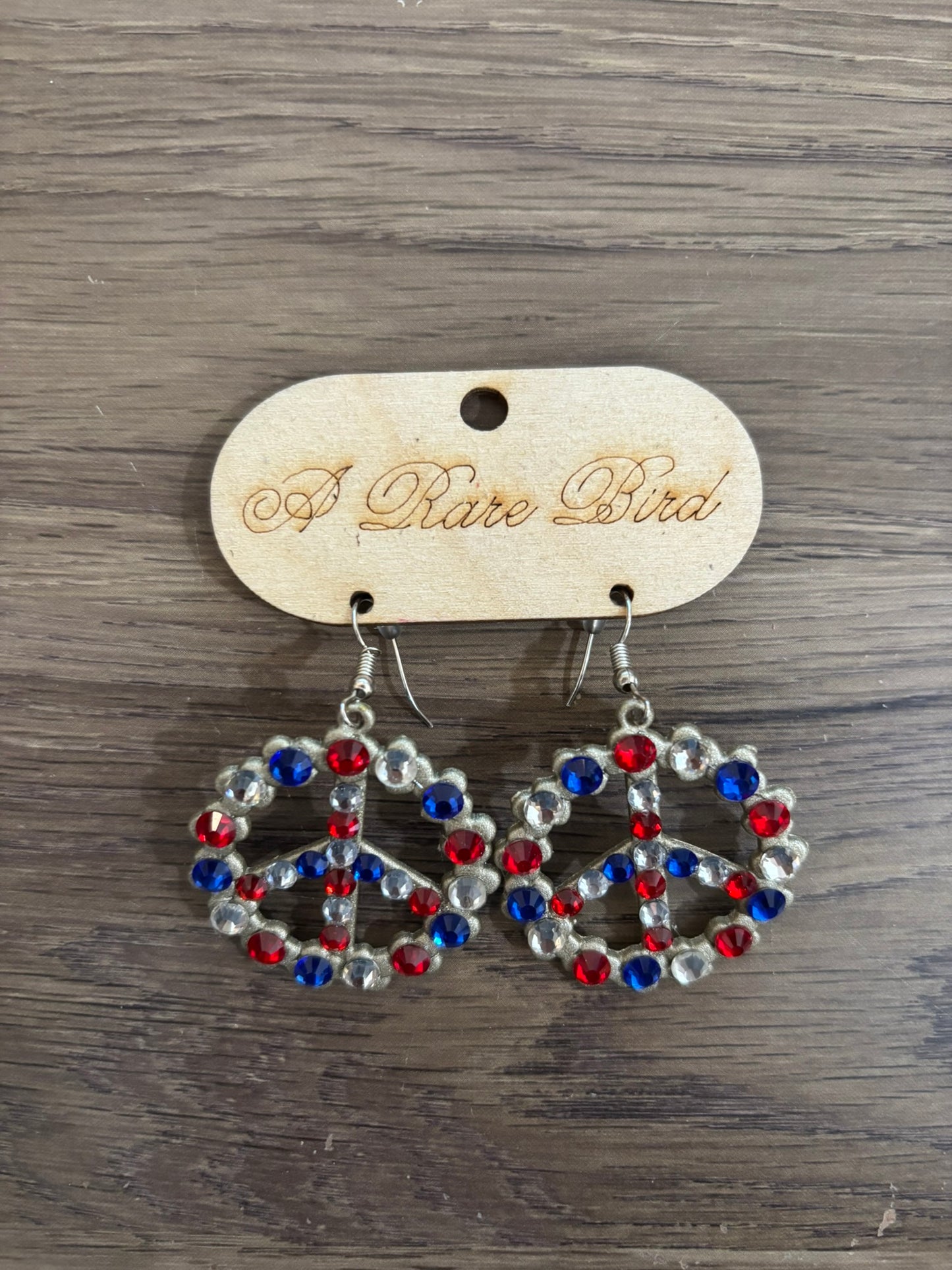 USA Sparkle Peace Out Earrings
