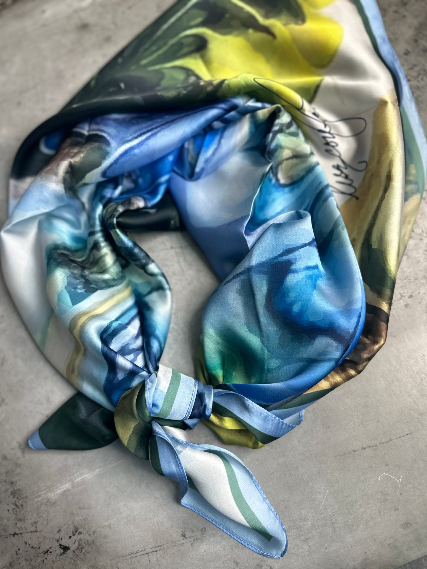 Blue Iris Wild Rag