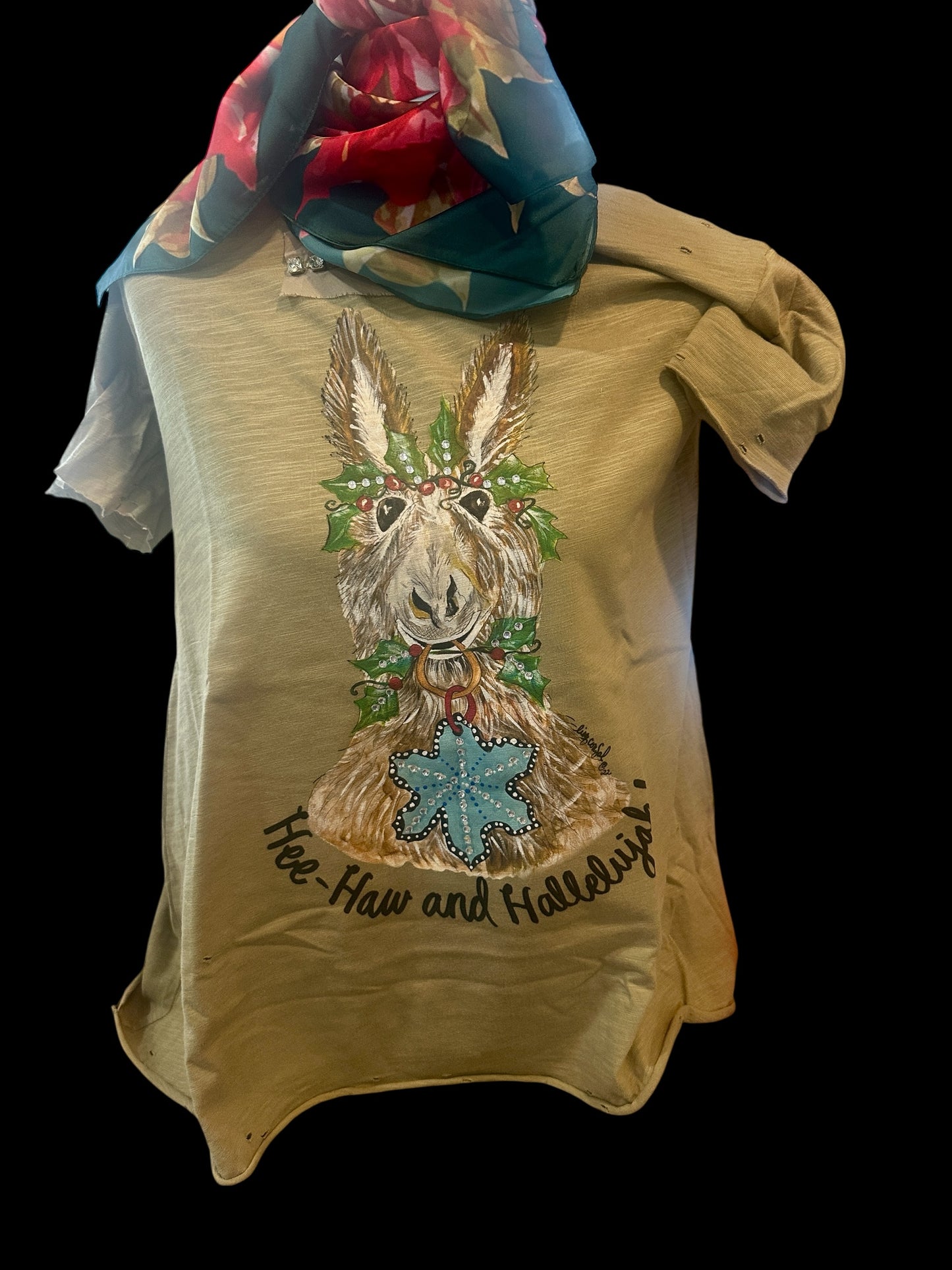 Hee Haw and Hallelujah Tattered Shirt