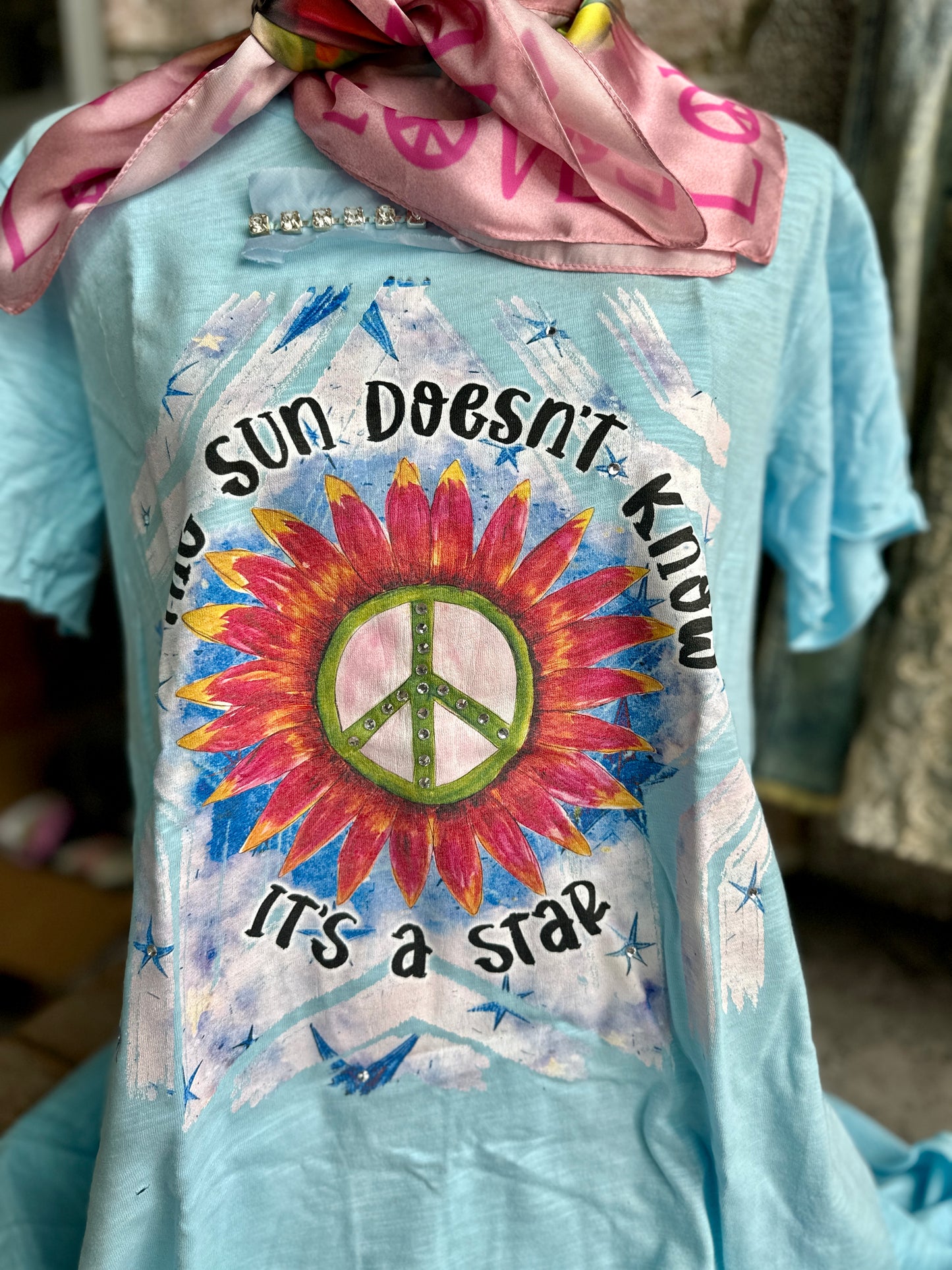 The Sun Doesn't Know It's A Star Tattered Tee
