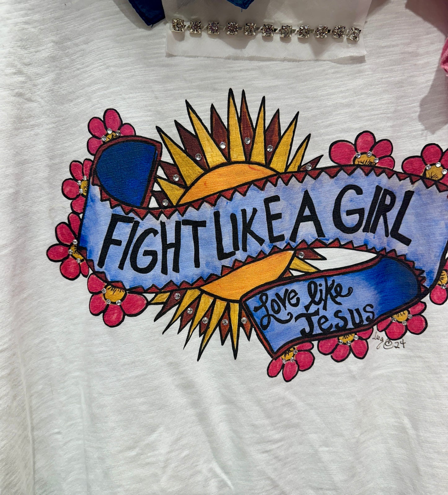 "Fight Like a Girl" Tattered Tee