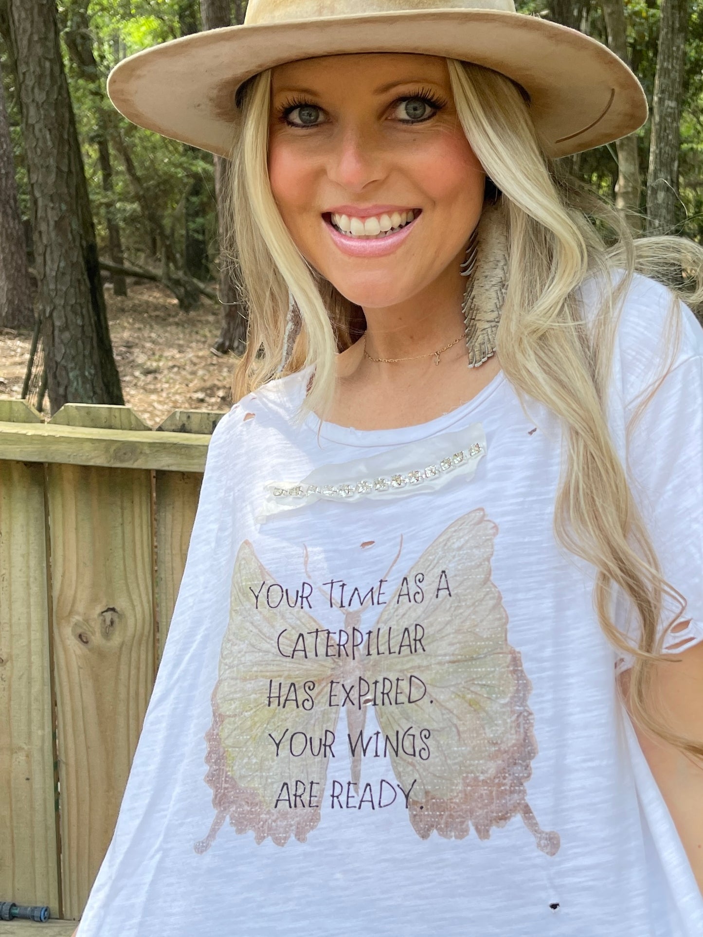 Caterpillar Tattered Tee