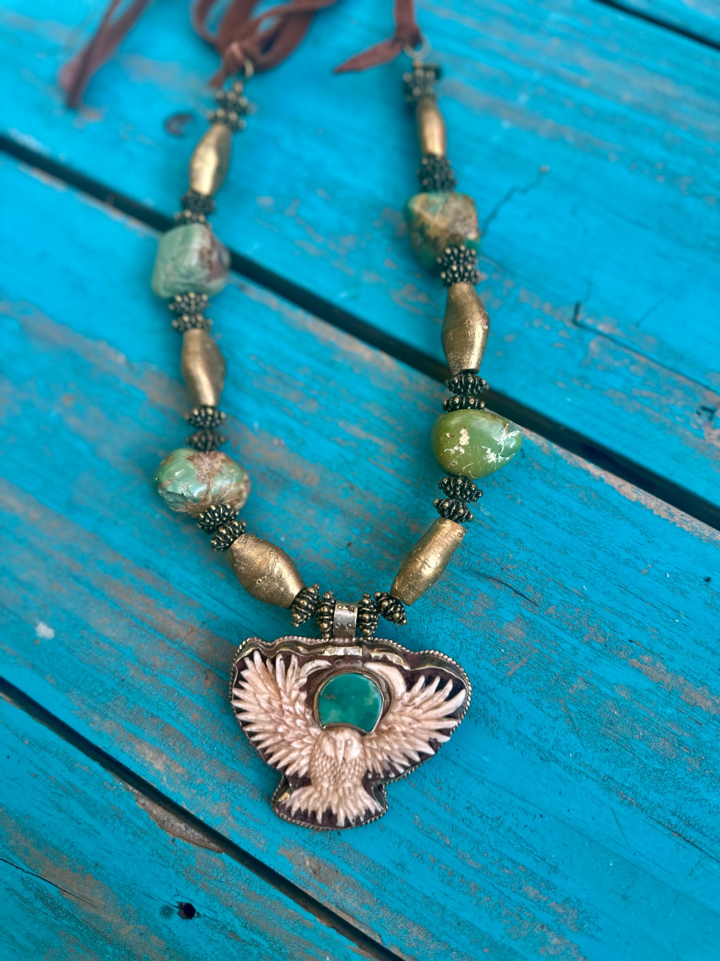 Hand Carved Original Eagle Necklace