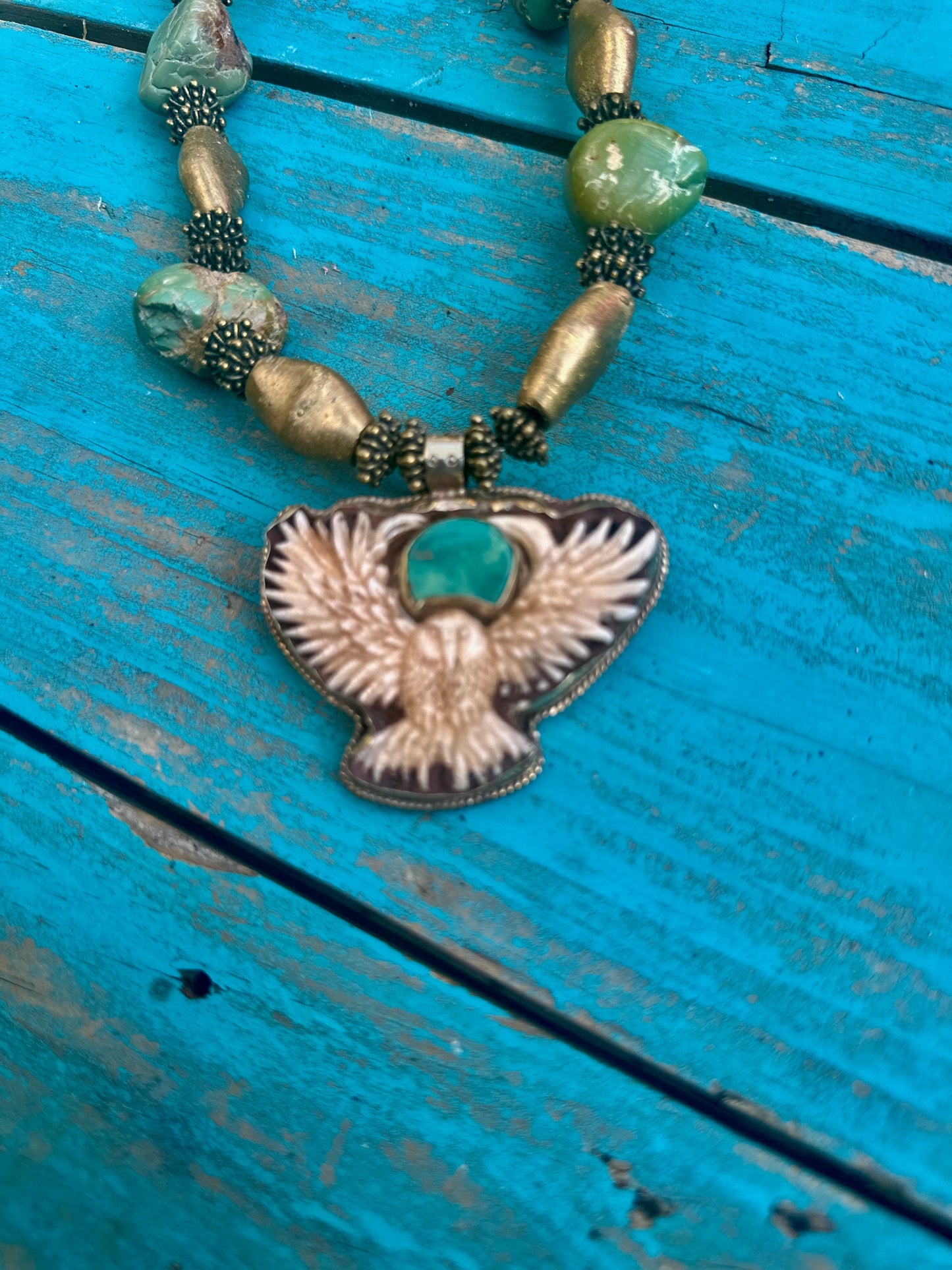 Hand Carved Original Eagle Necklace