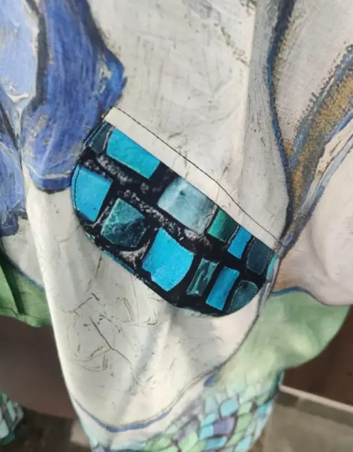Iris Modal Satin Kimono
