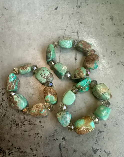 Authentic Turquoise Nugget Bracelet