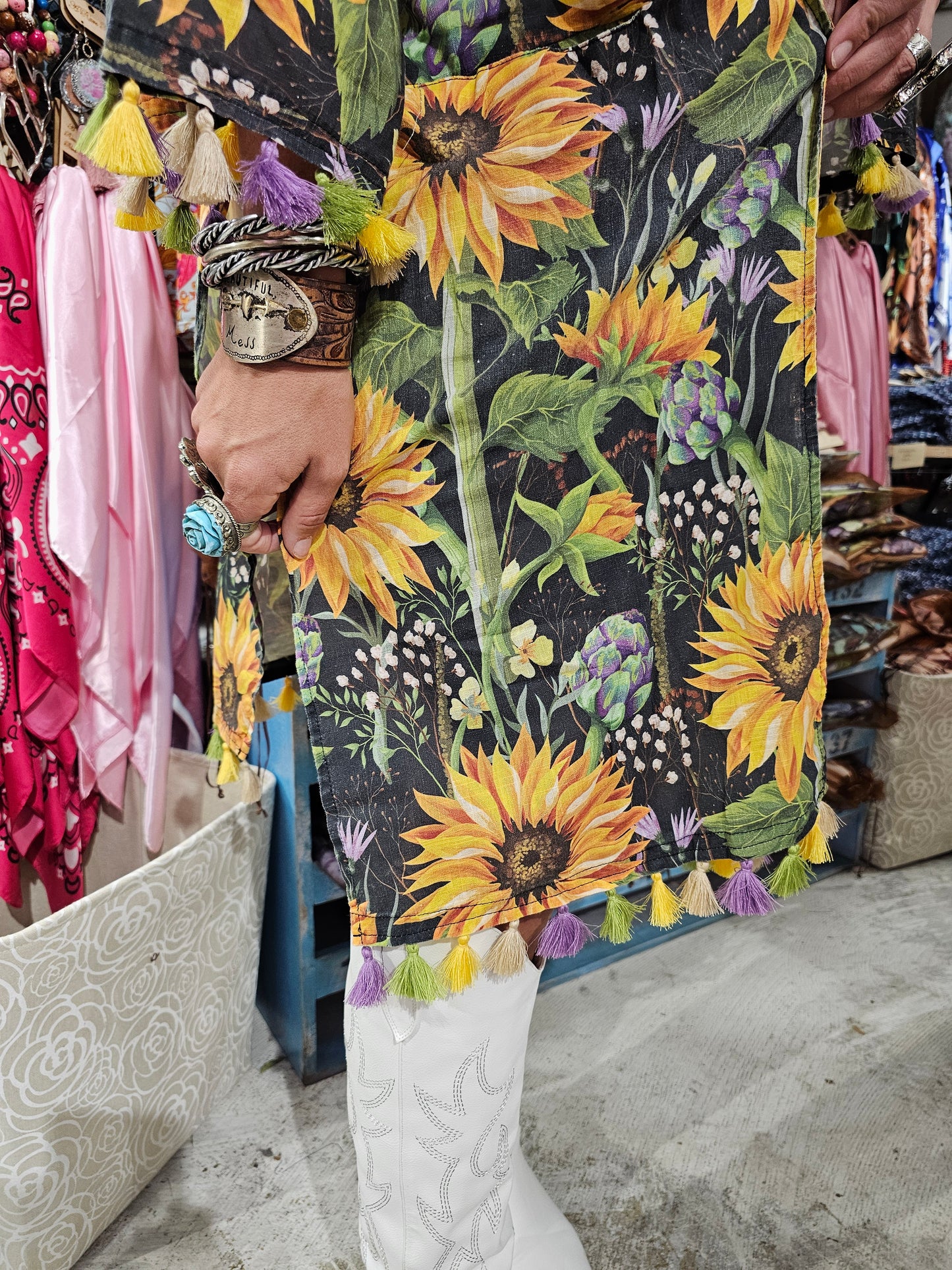 Sunflower and Sunshine Kimono