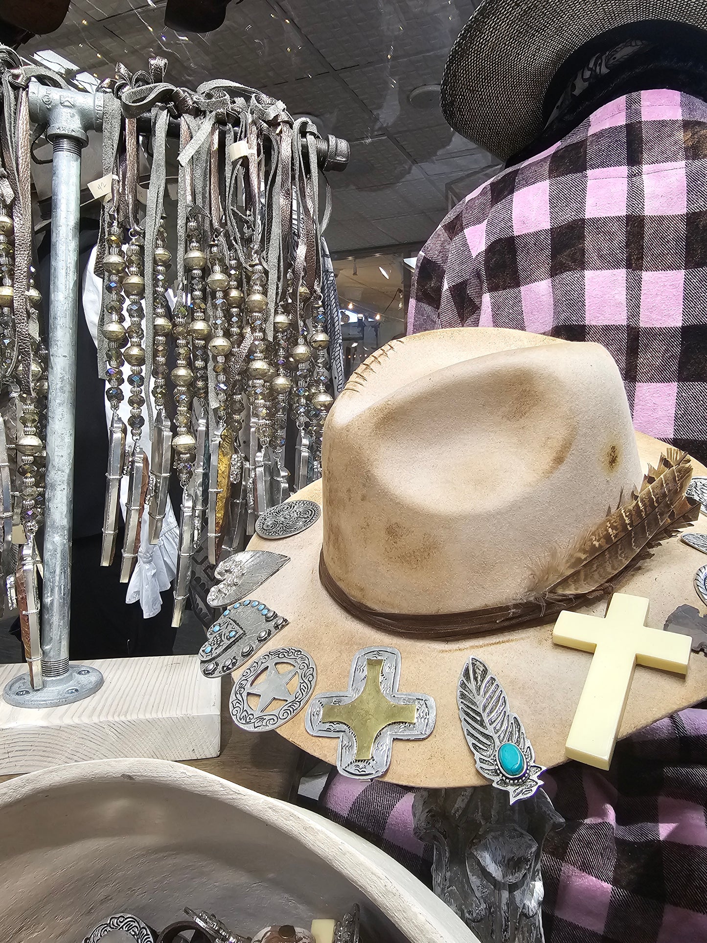 Bone Cross Hat Hugger/Slide