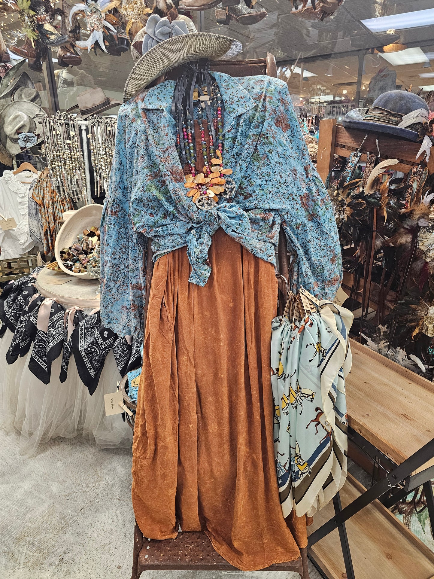 Rust or Black Tuck Dress