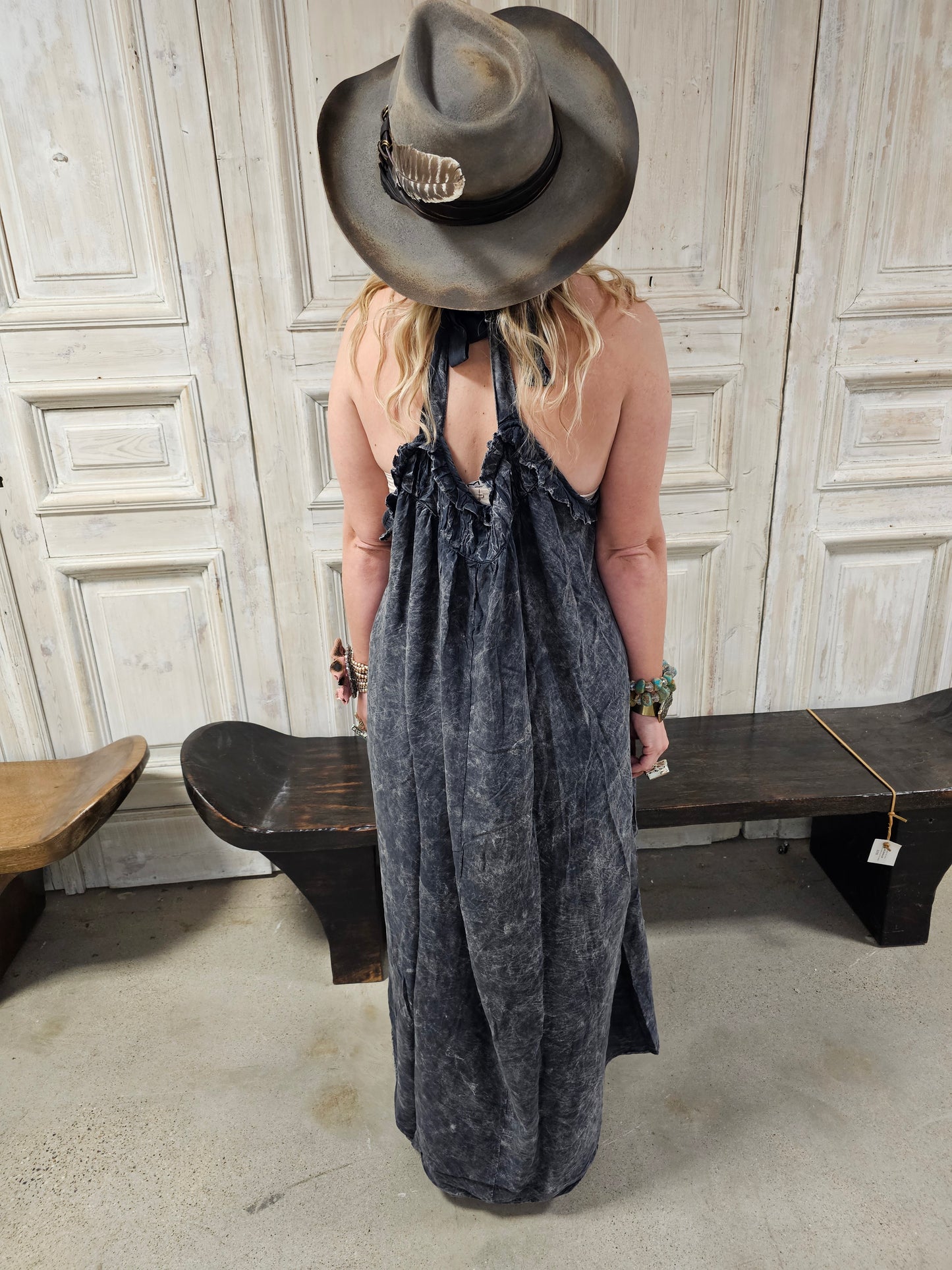 Rust or Black Tuck Dress