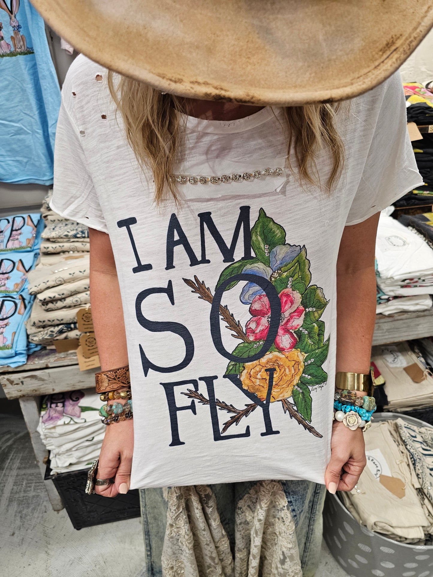 I am so FLY Tattered Tee