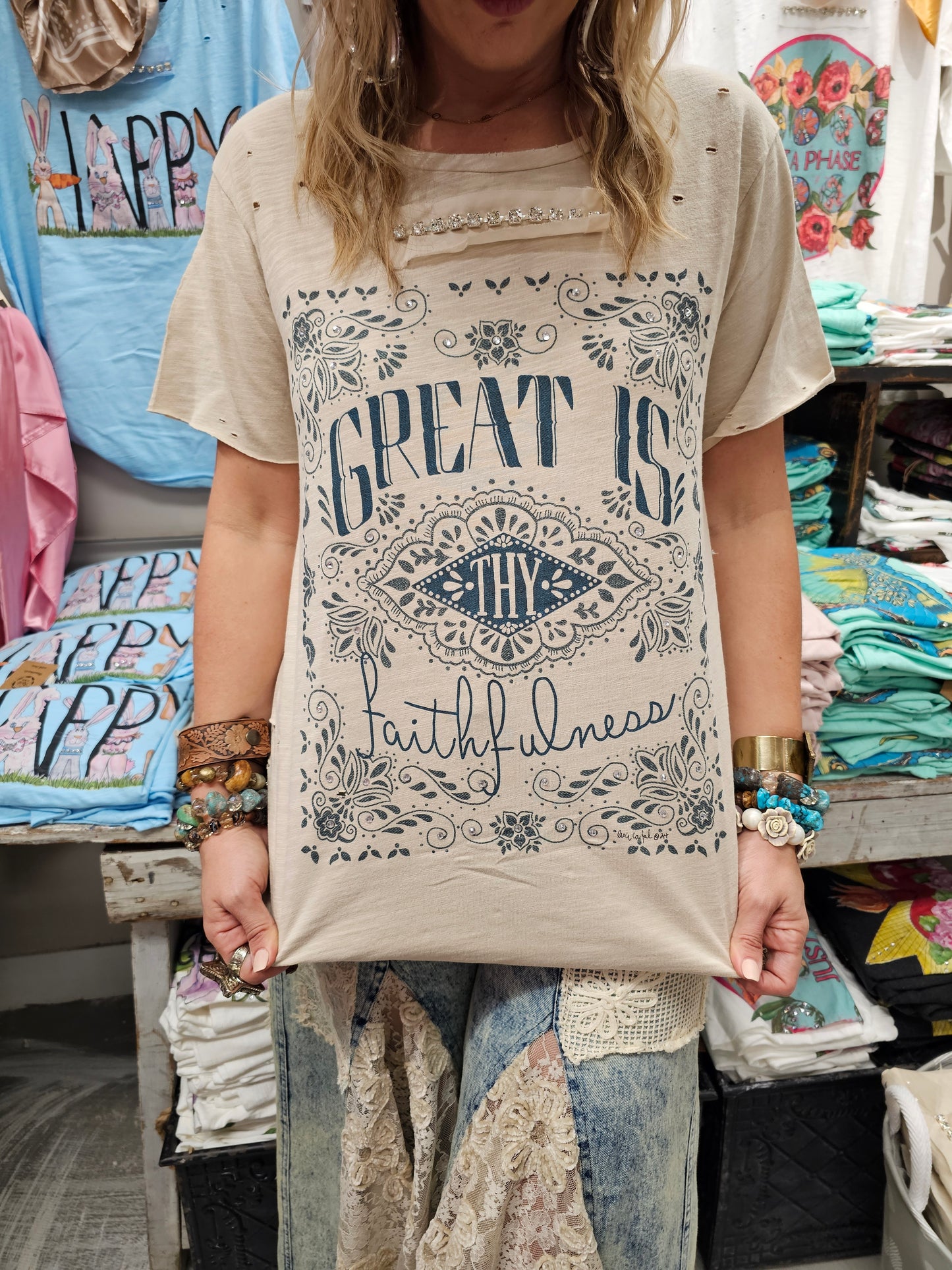 Great is Thy Faithfulness Tattered Tee