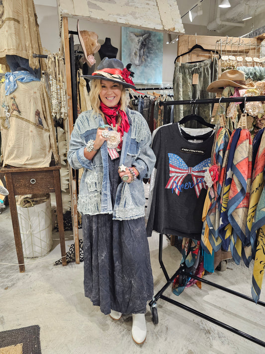 Distressed Tencel Shirt