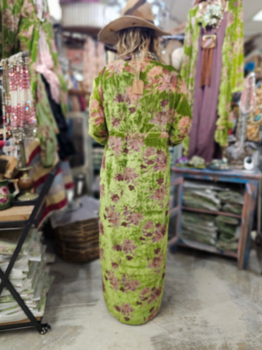 Velvet Burnout Elegant Duster