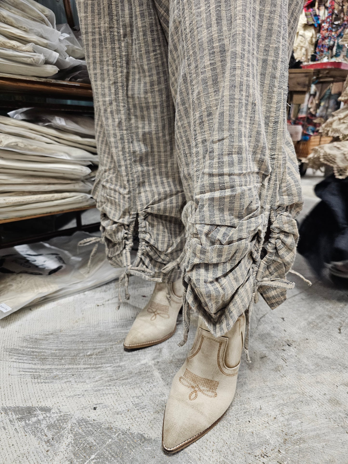 Stripe Peek a Boo Pant
