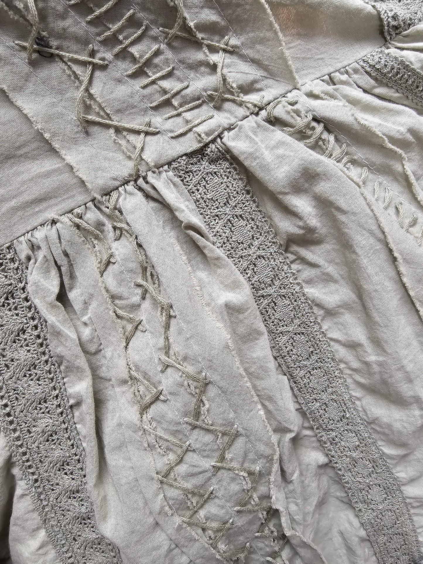 Hand Stitched Check Dress