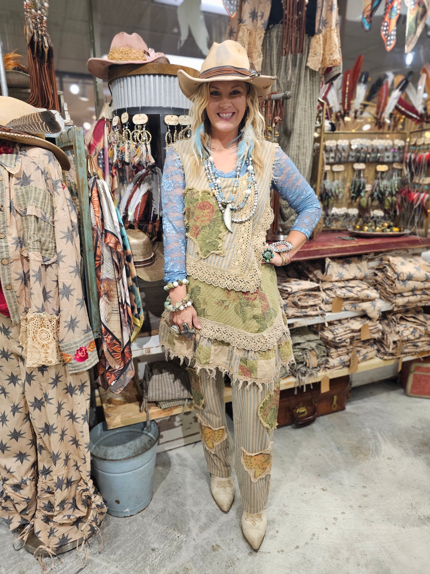 Stripe Butterfly Shirt Dress