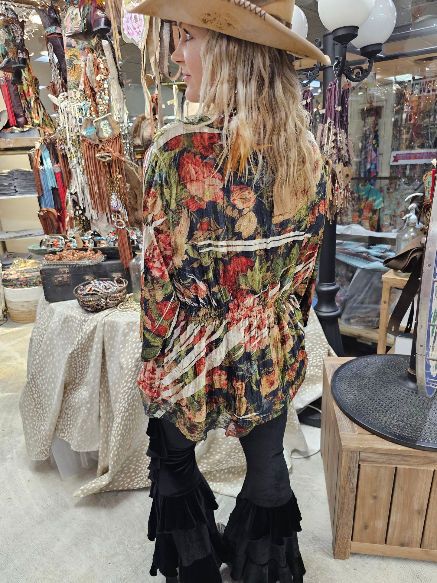 Crushed Velvet One Size Shirt