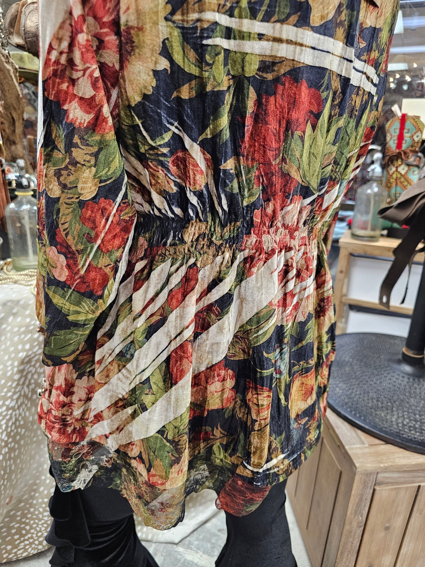 Crushed Velvet One Size Shirt