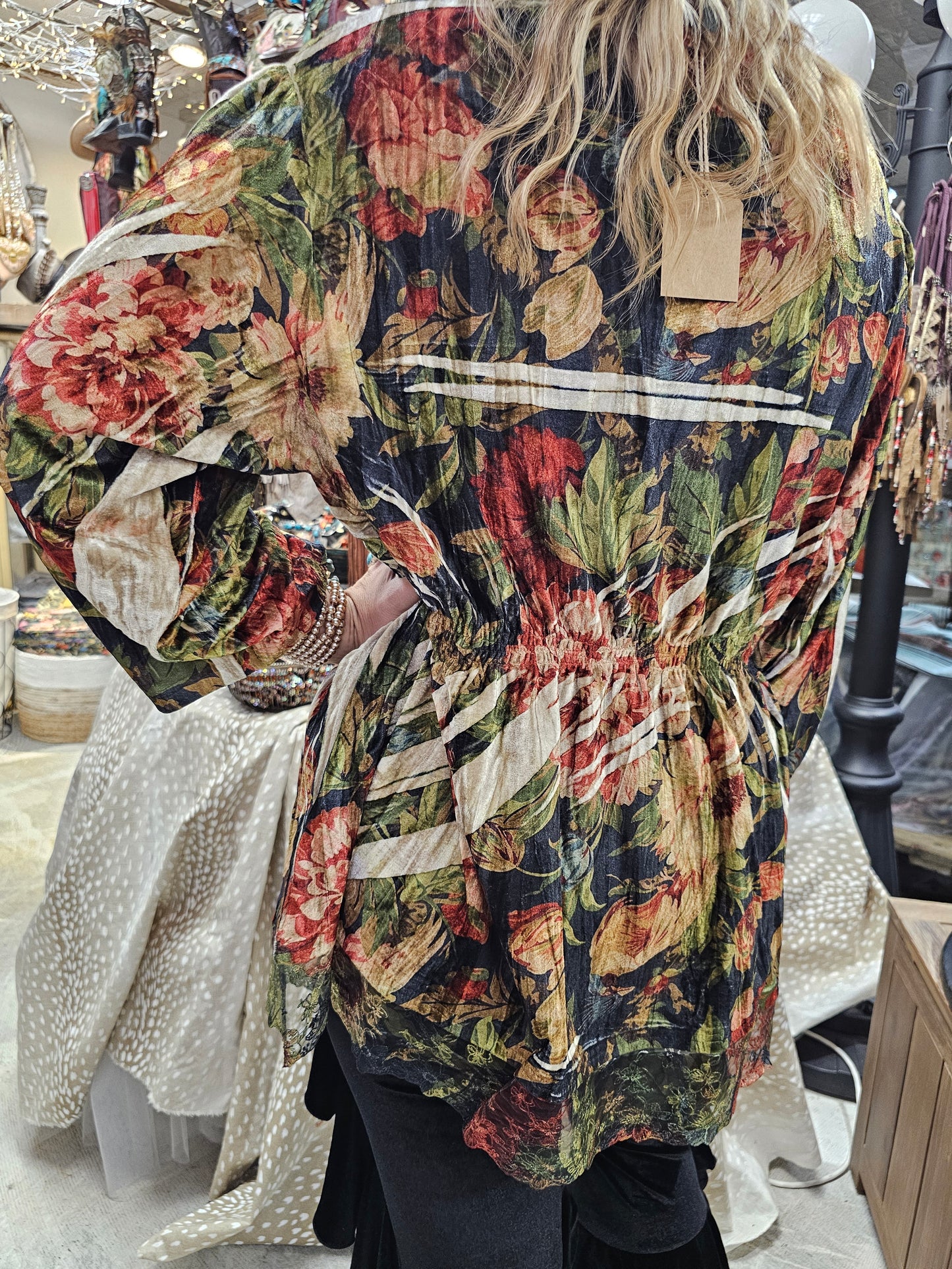 Crushed Velvet One Size Shirt