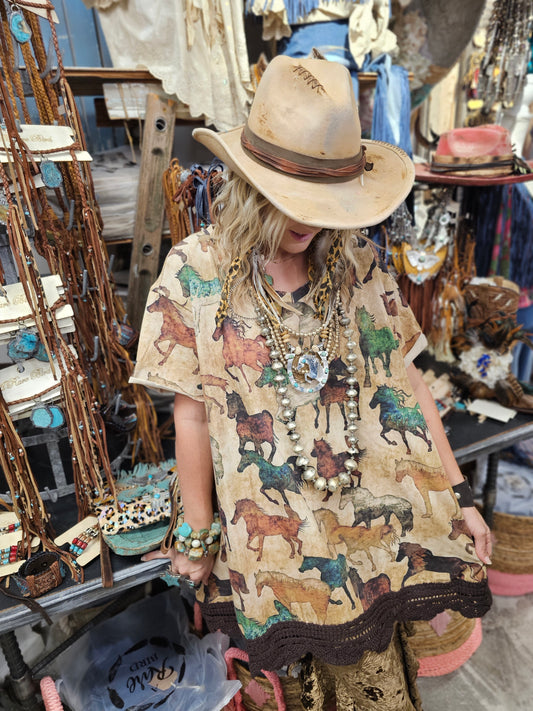 Spirit Horses Lace Shirt