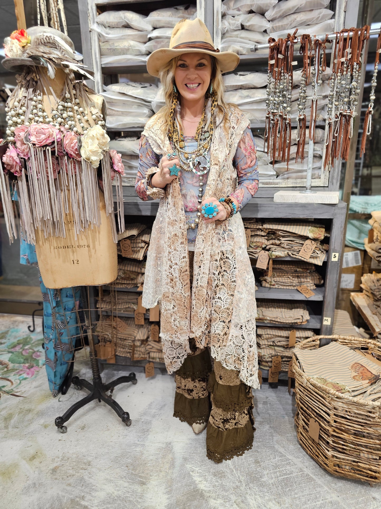 Morning Dove Lace Duster