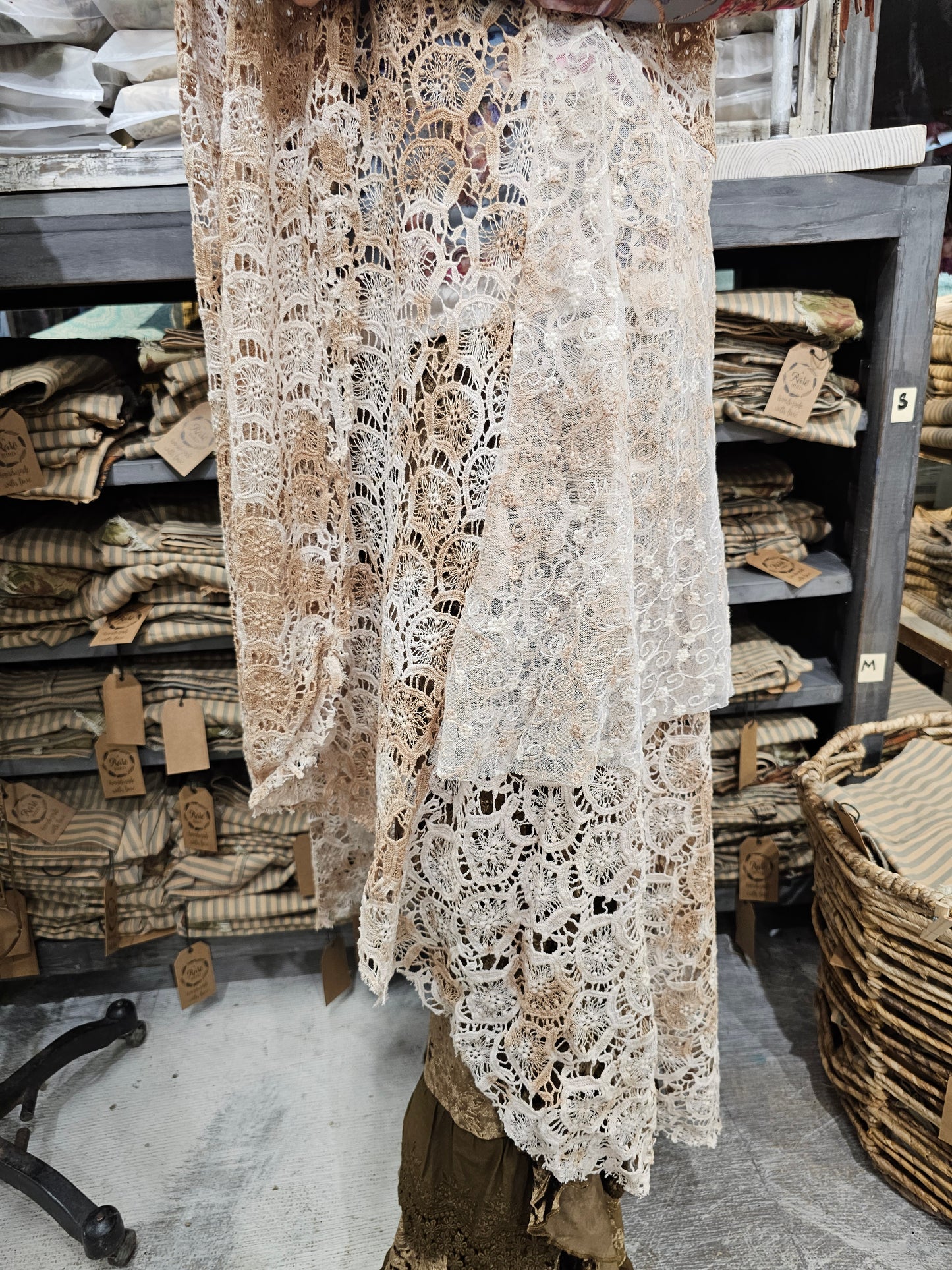 Morning Dove Lace Duster