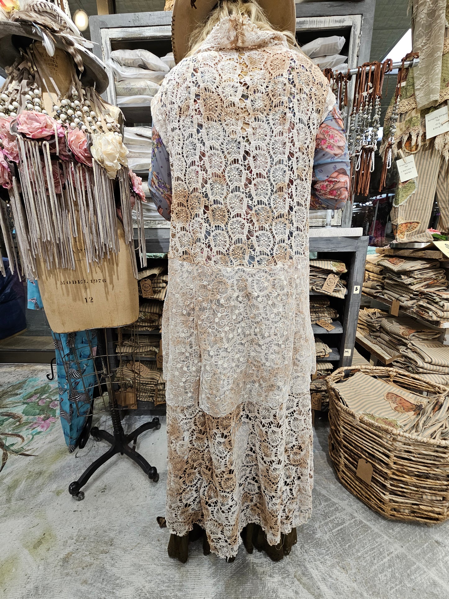 Morning Dove Lace Duster