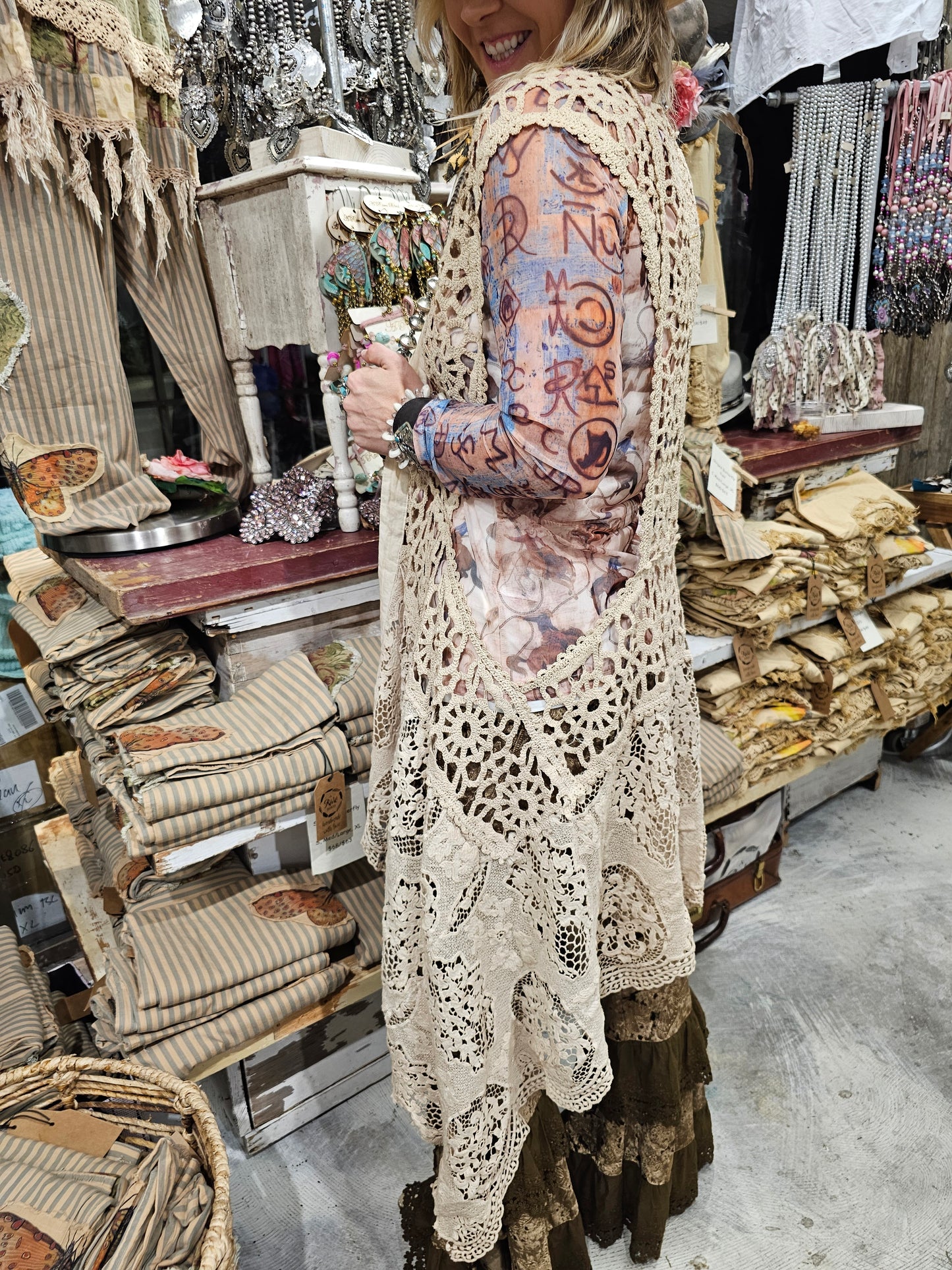 Magdalena Crocheted Duster