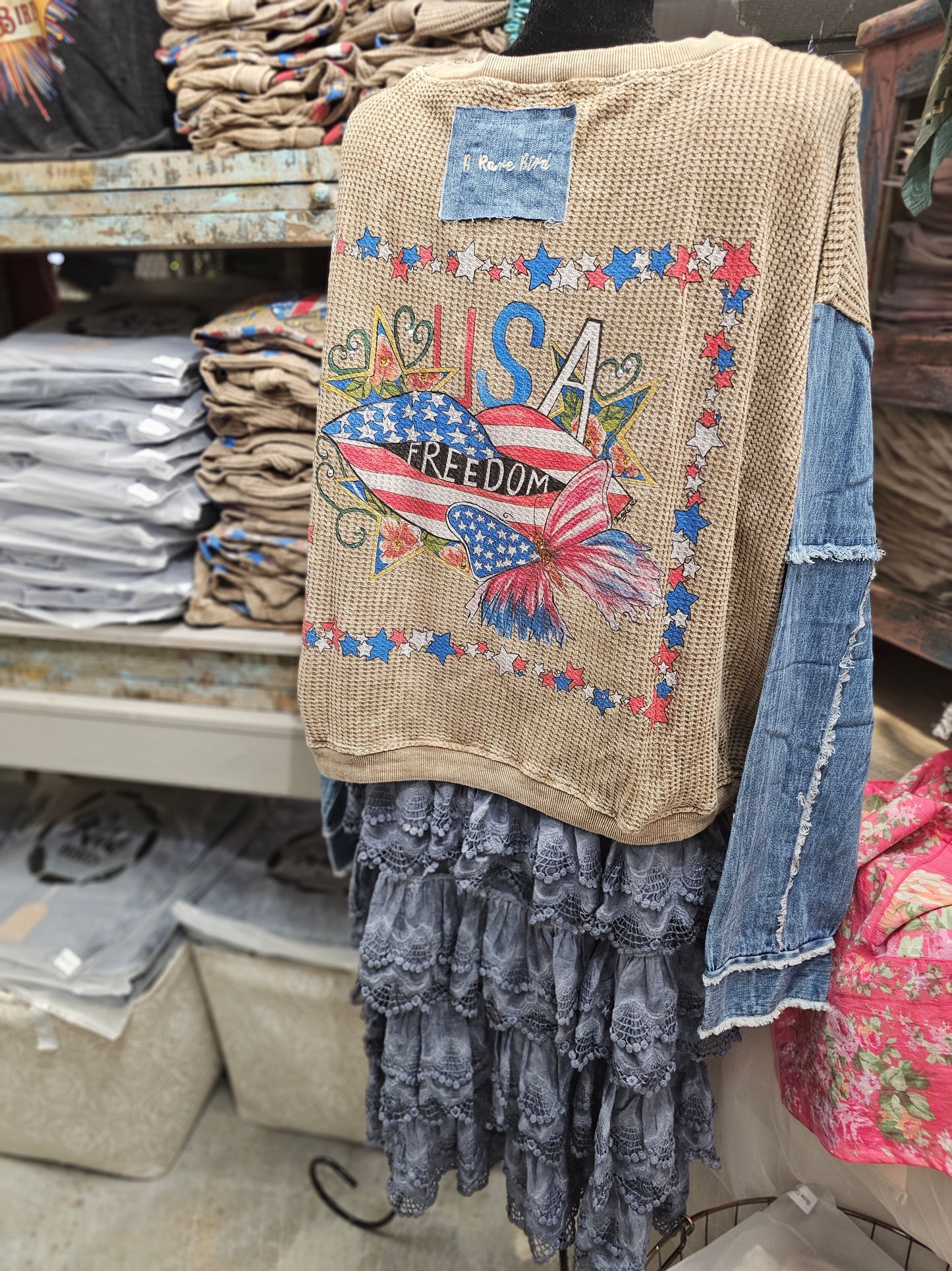 USA Freedom Waffle Jacket