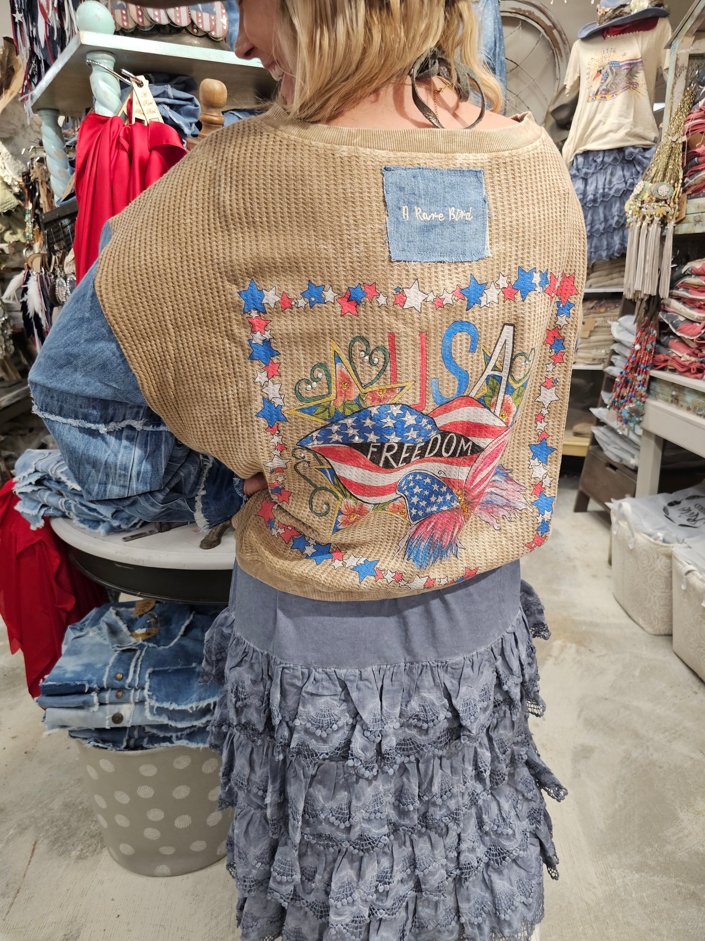 USA Freedom Waffle Jacket