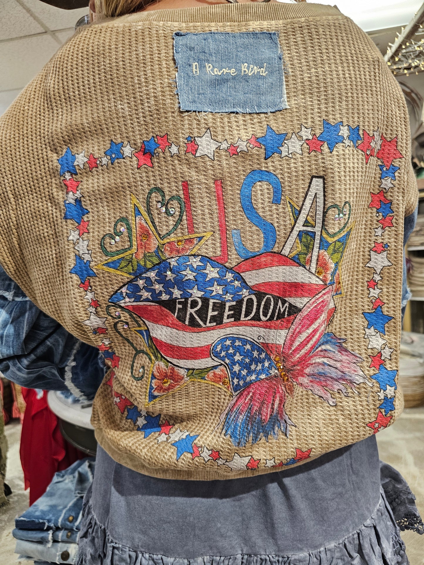 USA Freedom Waffle Jacket