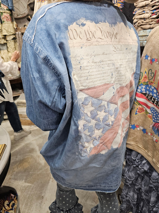 We The People Railroad Denim Shirt