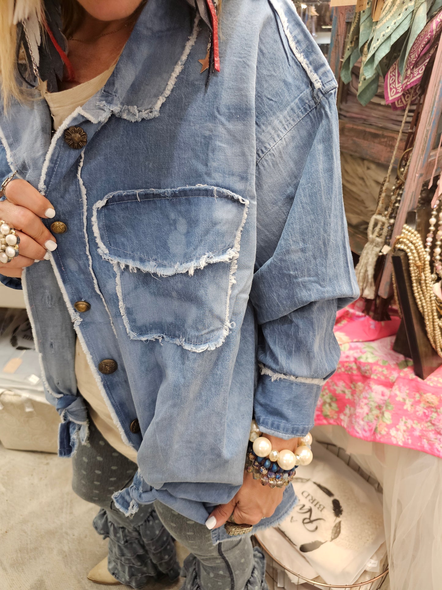 We The People Railroad Denim Shirt