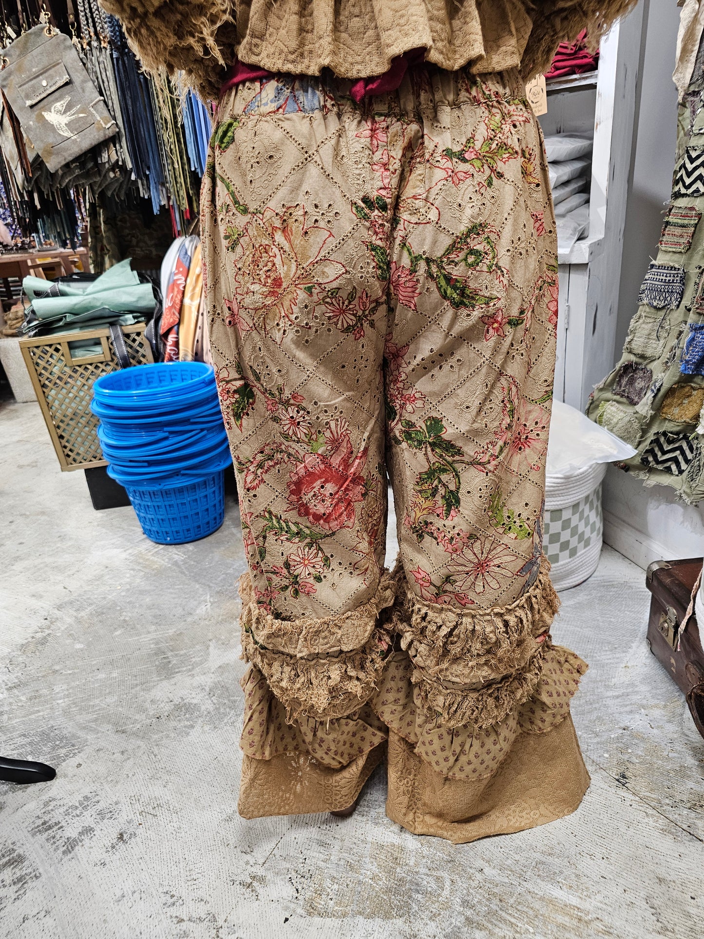 Tattered Flower Pant