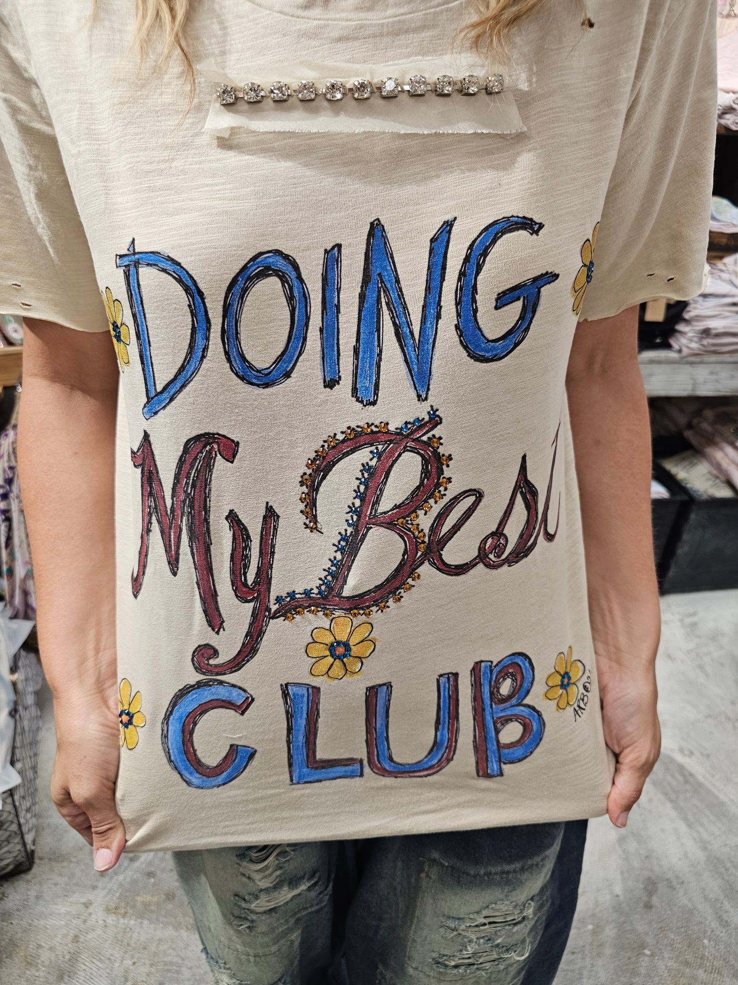 Doing My Best Club Tattered Tee