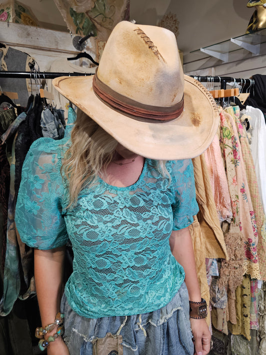 Miss Hattie Turquoise Top