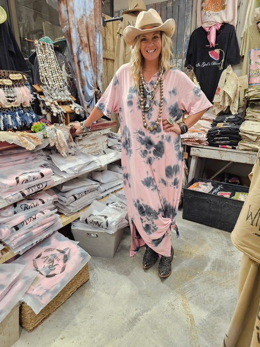 Pink Cloud T-Shirt Dress