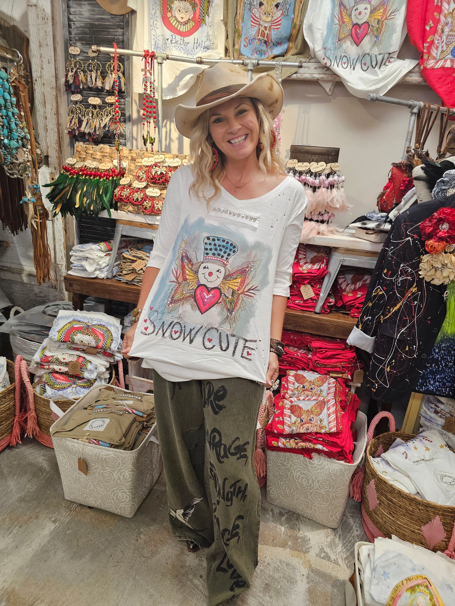 Snow Cute Tattered Tee
