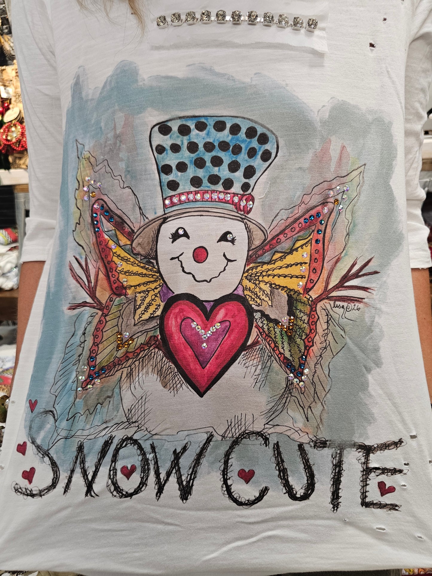 Snow Cute Tattered Tee