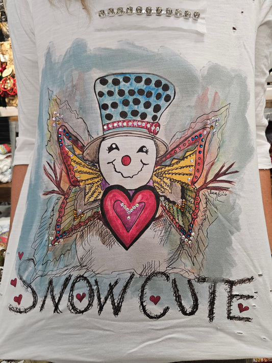 Snow Cute Tattered Tee