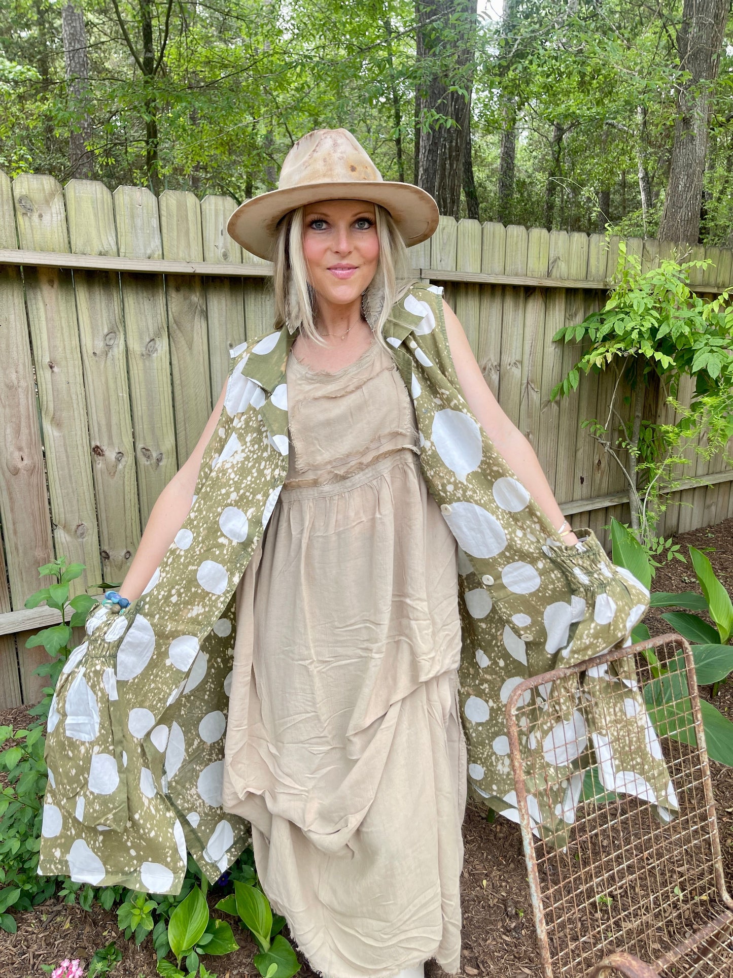 Beautiful Ruffle Linen Dress