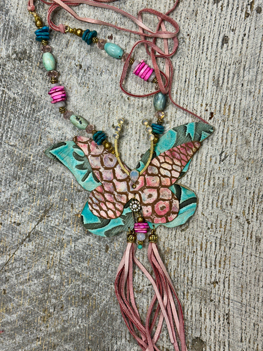 Aurora Butterfly Choker Necklace