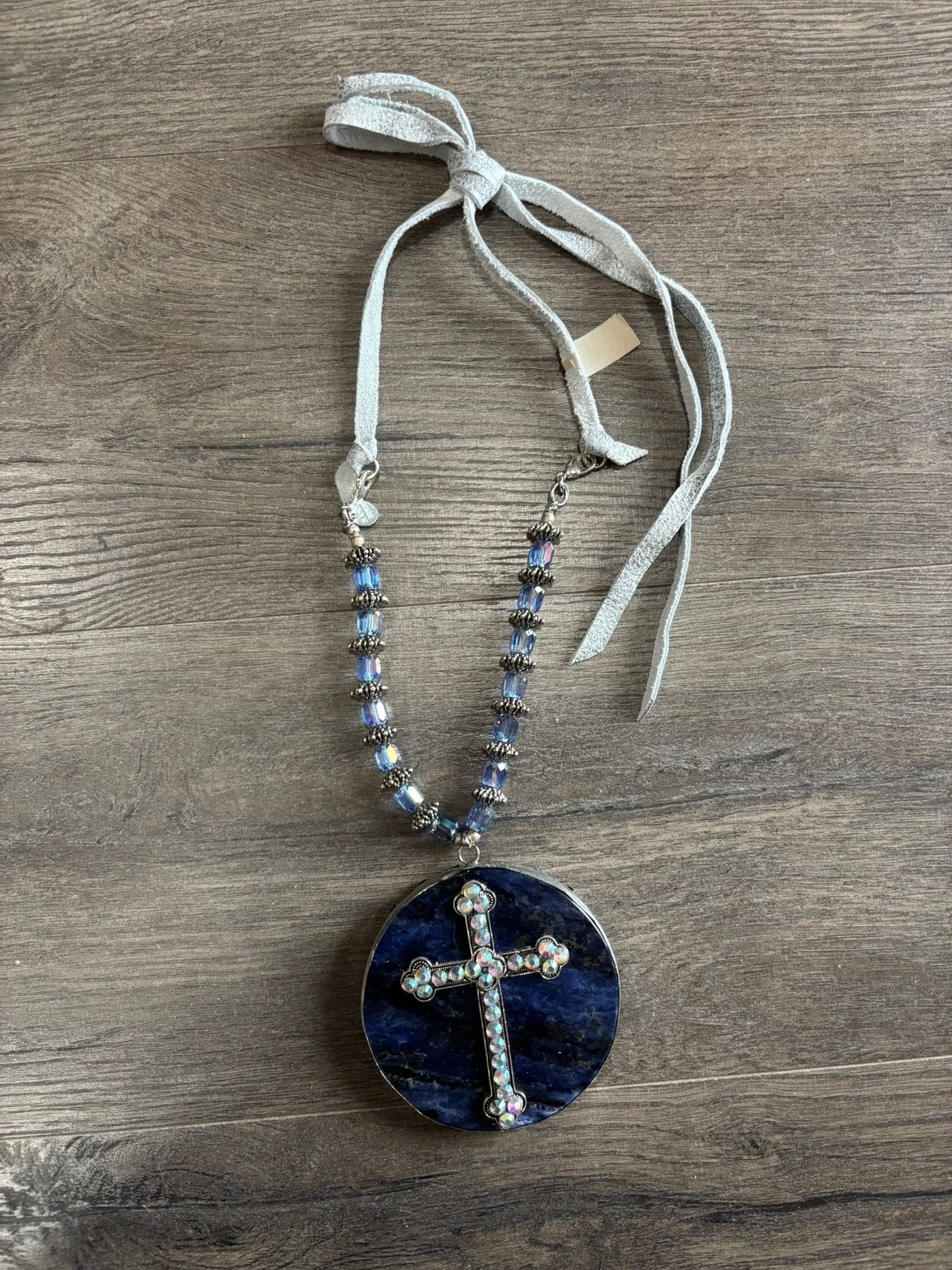 Large Royal Azure Pendant Necklace