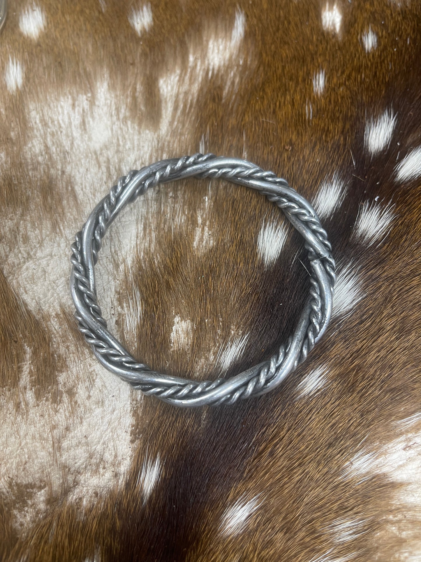 Bangle Silver Twisted Bangle